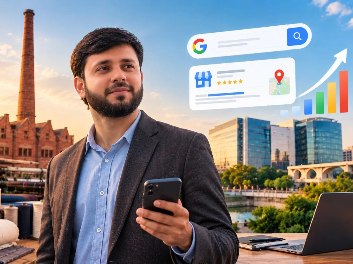 SEO in Ahmedabad helping textile businesses and tech startups improve Google rankings and local search visibility.