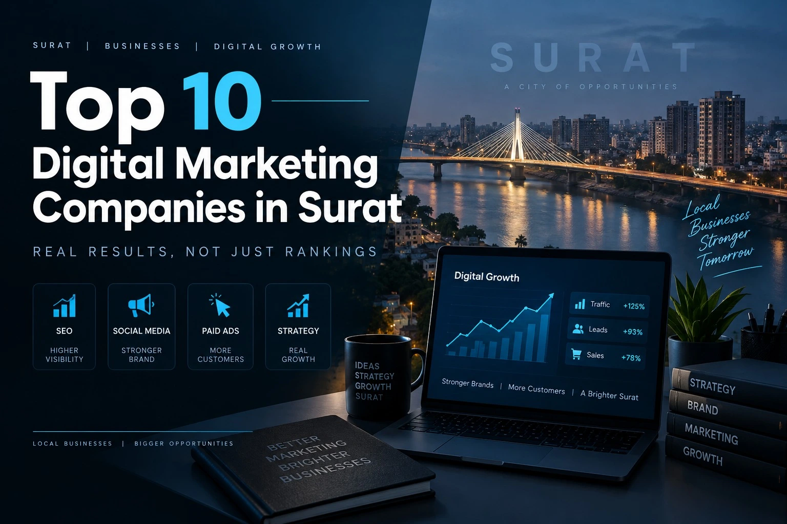 Top 10 digital marketing companies in Surat for real growth results.